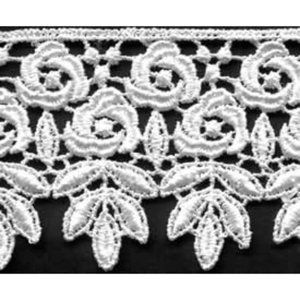 8 Yards White Venise Lace - 2 1/4 inch